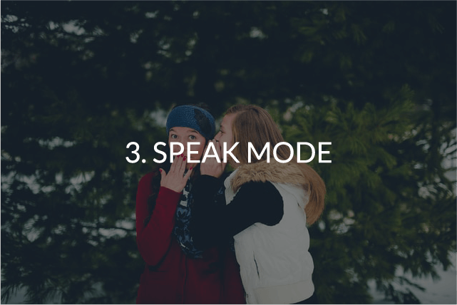 speak mode